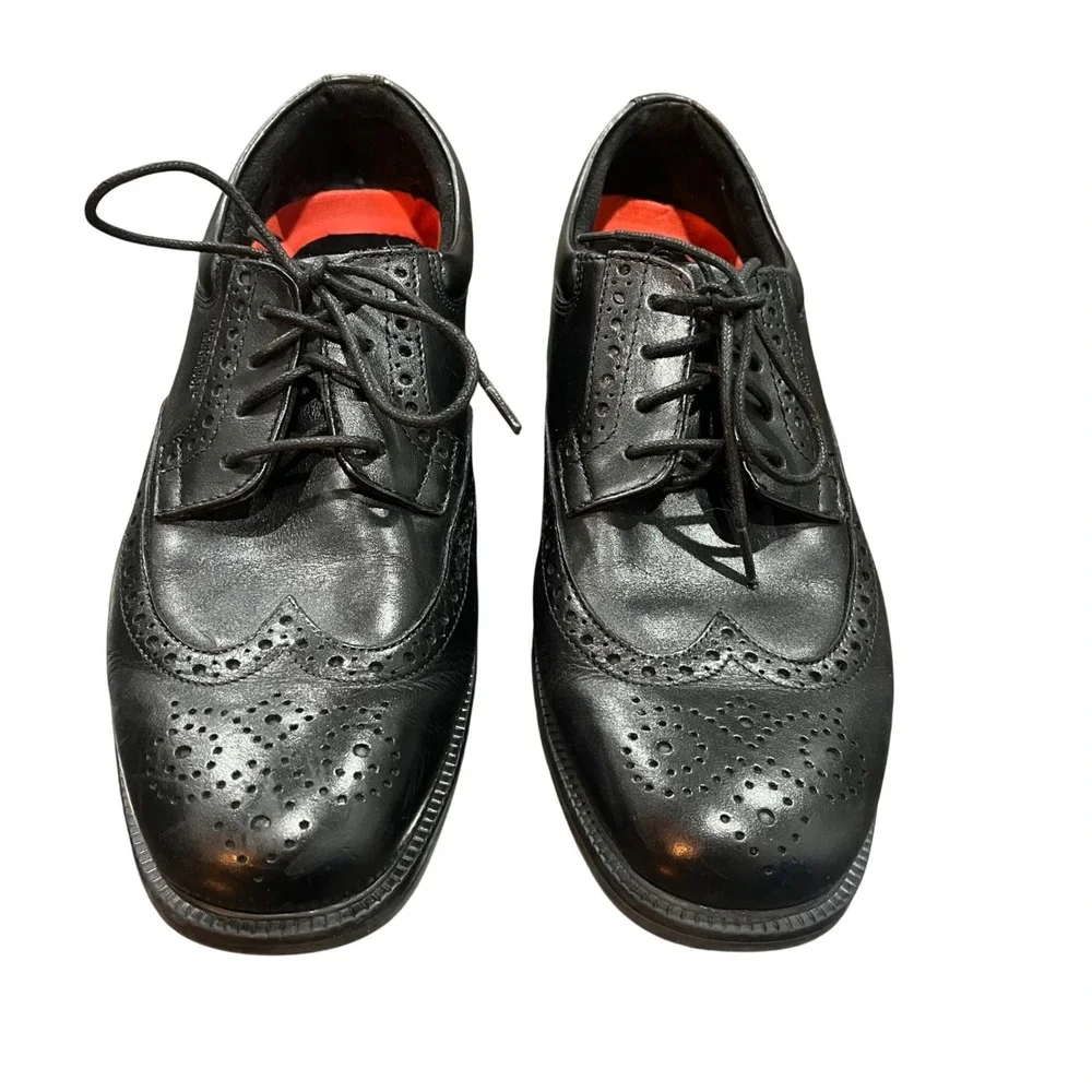 Rockport Wingtip Oxford Mens 6.5 Wide  Black Hydro-Shield‎ Waterproof V73842